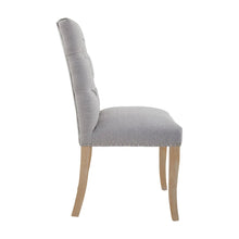 Load image into Gallery viewer, CHELSEA TOWNHOUSE GREY LINEN DINING CHAIR
