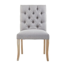 Load image into Gallery viewer, CHELSEA TOWNHOUSE GREY LINEN DINING CHAIR
