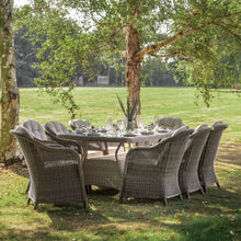 Load image into Gallery viewer, 8 Seater Oval Dining Set With 8 Co ordinating Chairs in All Weather PE Rattan The Interior Co 
