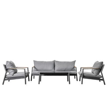 Load image into Gallery viewer, Contemporary Outdoor Lounge Set - Sofa 2 Chairs and Table
