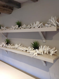 Long Driftwood Garland Painted White