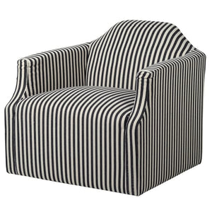 Striped Swivel Chair
