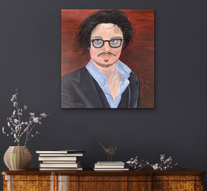 Johnny Depp Original Canvas By Kerrie Griffin  The InTerior Co 