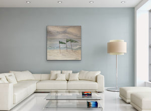 Finnish Line Original Canvas by Kerrie Griffin 