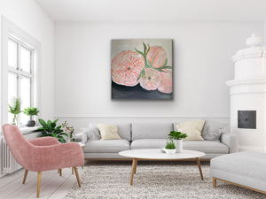 Peony and Sage original canvas by Kerrie Griffin
