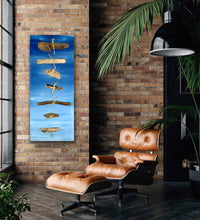 Load image into Gallery viewer, An Original Canvas Painting &quot;Driftwood Steps&quot; by Kerrie Griffin 10 x 24 inch
