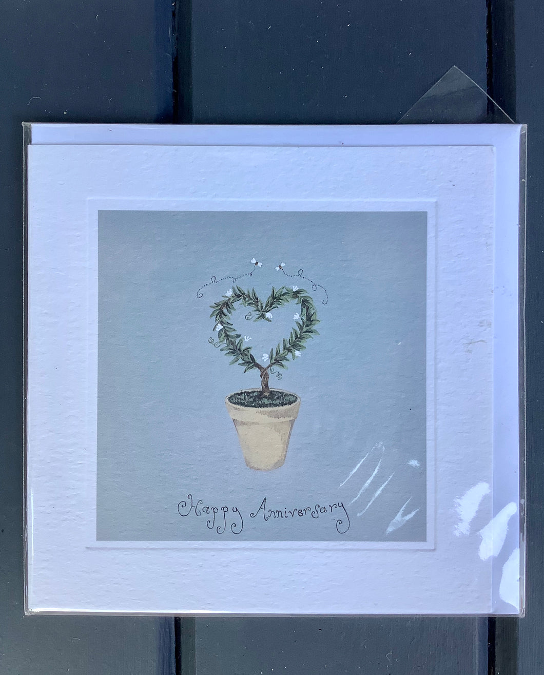 Happy Anniversary Card Jasmin Plant In Pot