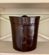 Load image into Gallery viewer, Leather Look Victorian Hat Box by The Interior Co
