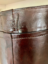 Load image into Gallery viewer, Leather Look Victorian Hat Box by The Interior Co
