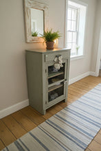 Load image into Gallery viewer, Victorian Till With Chicken Wire Door - Painted in F&amp;B and Distressed
