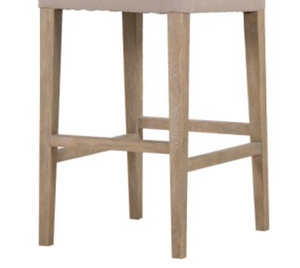 Sand Coloured Jonah Bar Stool  - Contemporary French