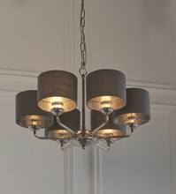 Load image into Gallery viewer, 6-Light Shaded Chandelier modern hotel style
