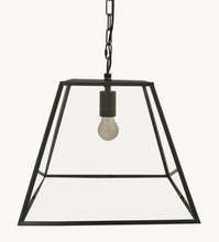 Load image into Gallery viewer, BLACK AND GLASS TRAPEZE PENDANT

