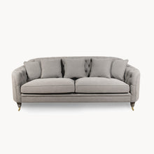 Load image into Gallery viewer, ROUNDED THREE SEATER BUTTON SOFA
