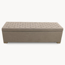 Load image into Gallery viewer,  SOFT GREY OAK ST JAMES STORAGE OTTOMAN
