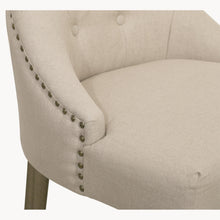 Load image into Gallery viewer, Beige Button Back Upholstered Bar Stool
