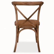Load image into Gallery viewer, STACKABLE DINING CHAIR WITH PADDED RATTAN SEAT
