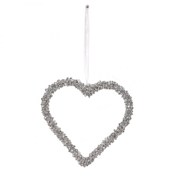 Large 'mini bells' heart decoration
