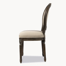 Load image into Gallery viewer, MANSFIELD BLUE STRIPED DINING CHAIR
