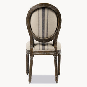MANSFIELD BLUE STRIPED DINING CHAIR
