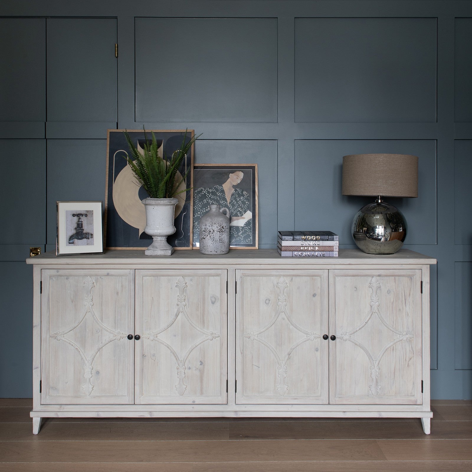 Natural white washed effect for door sideboard the interiorco