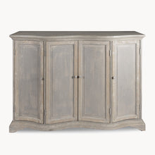 Load image into Gallery viewer, Recycled, distressed grey four door sideboard
