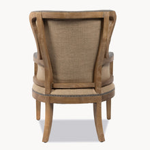 Load image into Gallery viewer, BURLAP AND GREY LINEN ARM CHAIR by The Interior Co
