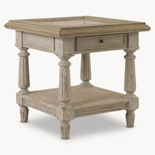 Load image into Gallery viewer, Colonial grey Oak and Stone side table Best seller
