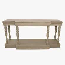 Load image into Gallery viewer, STONE TOP AND COLONIAL GREY CONSOLE TABLE
