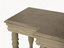 Load image into Gallery viewer, STONE TOP AND COLONIAL GREY CONSOLE TABLE
