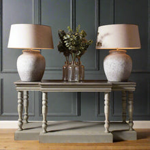 Load image into Gallery viewer, STONE TOP AND COLONIAL GREY CONSOLE TABLE
